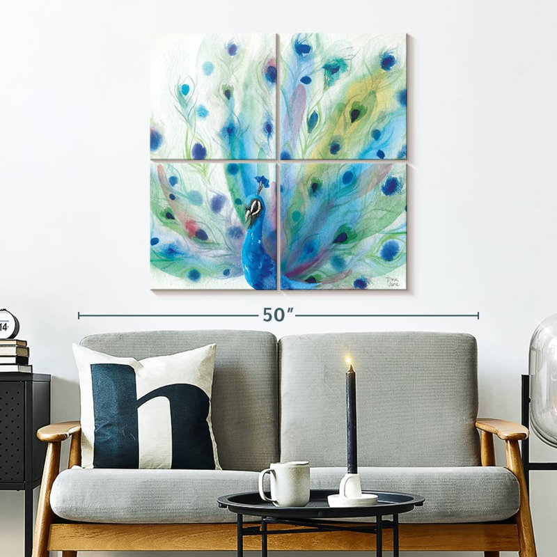 Brampt Peacock Glory, 32" H x 32" W
