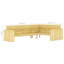 Jamelia Solid Wood Pine Outdoor Bench