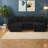 Space-saving Modular Sofas, Foam Upholstered Minimalist Style For Small Homes