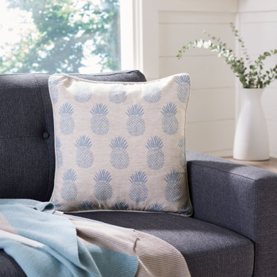 Embroidered Reversible Throw Pillow