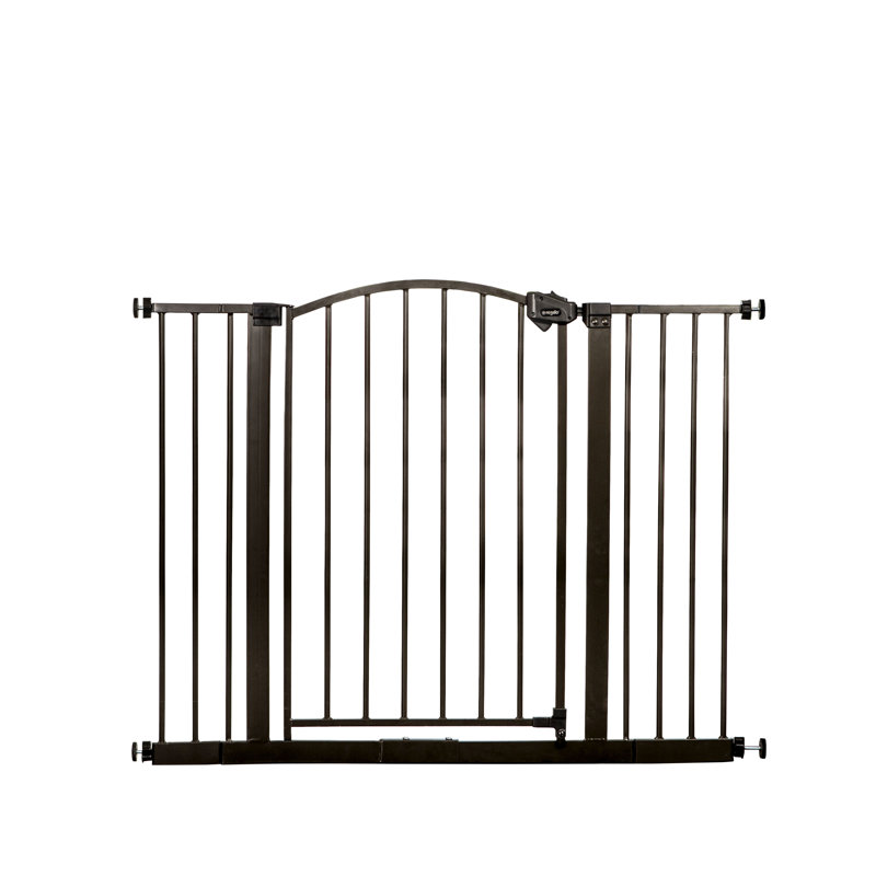 Bronze Arched Metal Retractable Baby Safety Gate