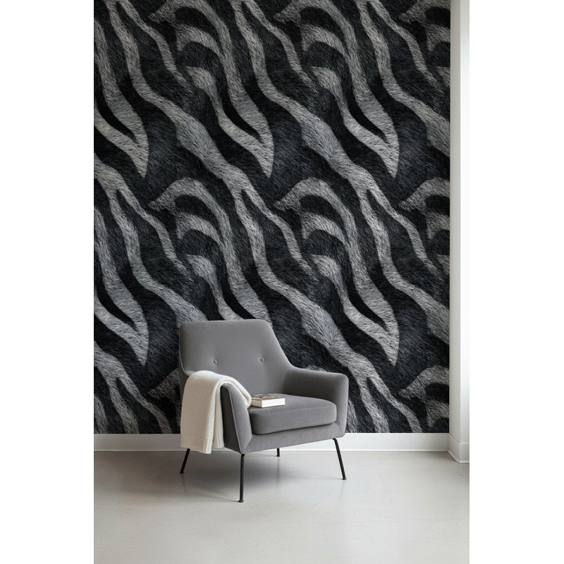 Papier peint à motif animalier