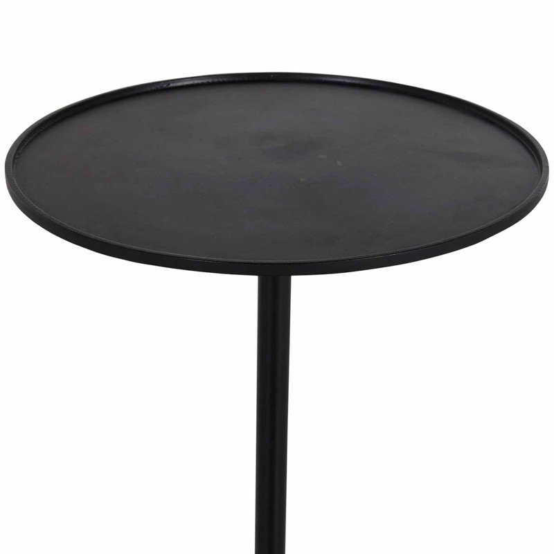 Neil Iron Pedestal End Table