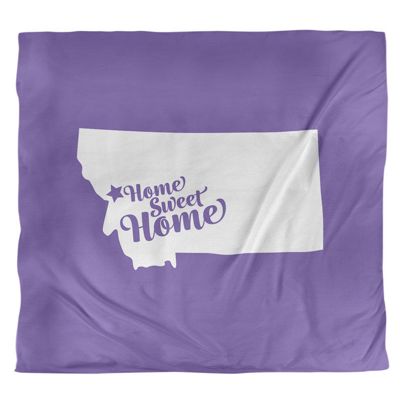 Housse de couette missoula doux, Housse de couette pour grand lit, Mauve, Polyester brossé