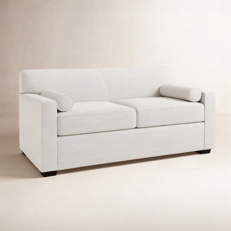 Francesca 65'' Loveseat, Macarena Light Gray Basketweave
