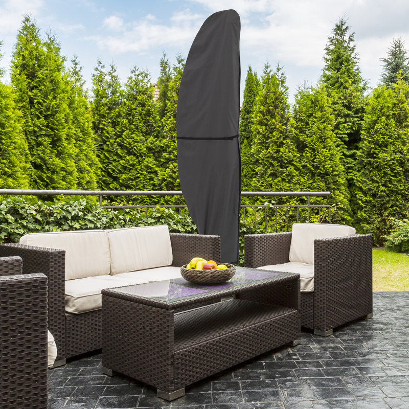 Housse de protection pour parasol d'extérieur Offset, gris