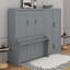 Grand lit escamotable mural avec placard-254404574