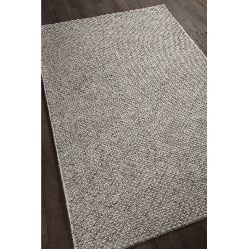 Ira Wool Area Rug in Gray, 5' x 7'6"