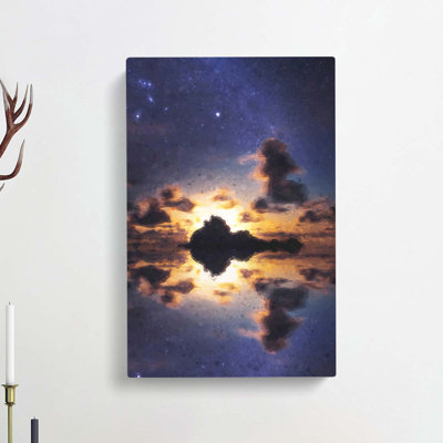 Stars Above Big Sur In California In Abstract - Wrapped Canvas