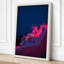 Neon Village at Dusk Modern - Wrapped Canvas-1487198653-1487198651