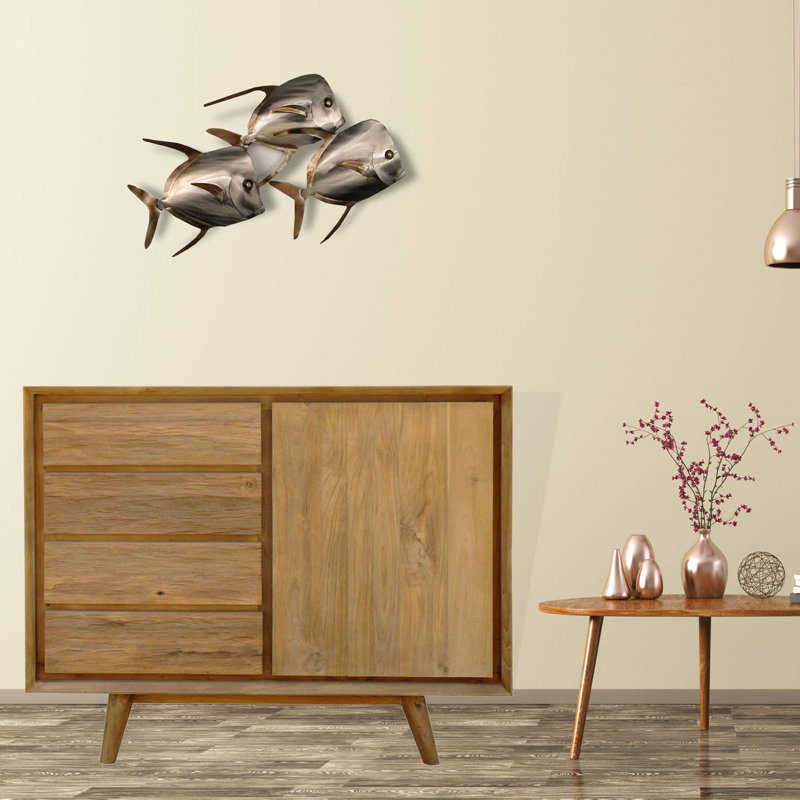 Retro Solid Wood Accent Cabinet