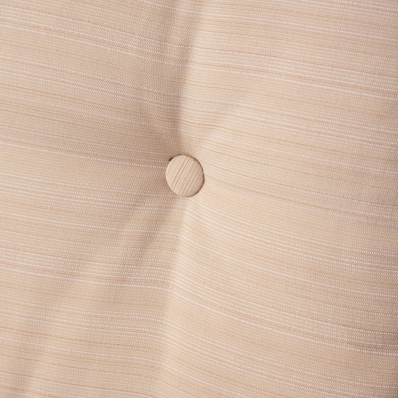 Simple avec tissu imperméable PE et gris, style bouton, poids de 27,12 lb, fer de 28,05 po de profondeur, coussins amovibles, conception capitonnée, produit