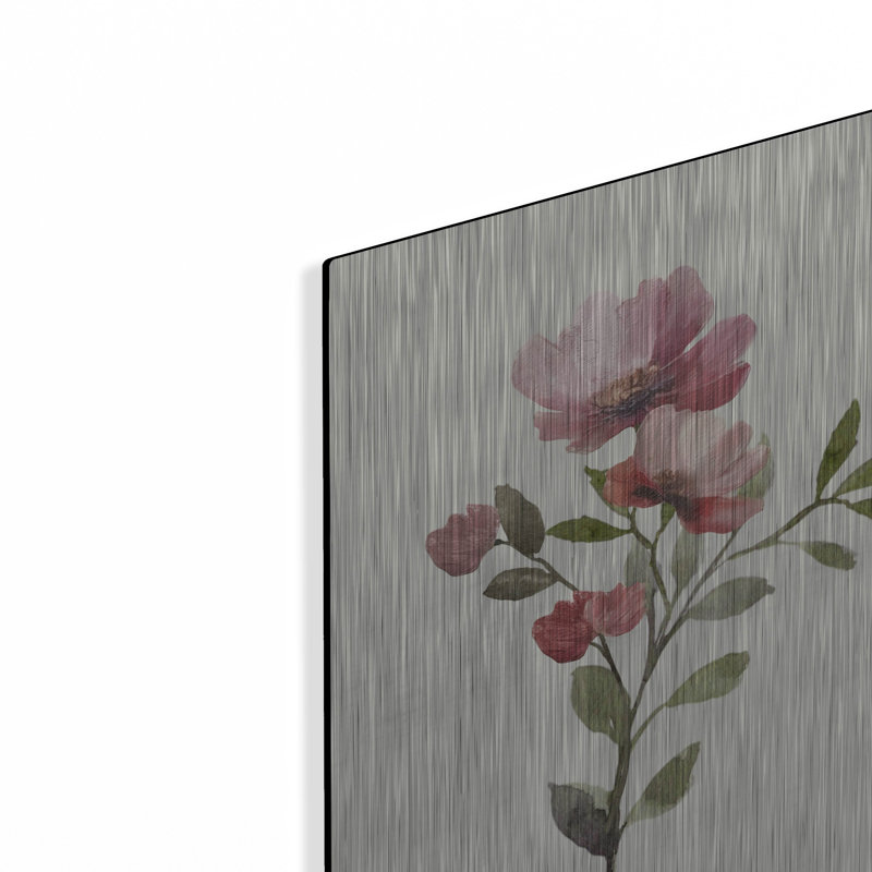 «Desert Flower Bouquet I» par Jean Plout, art mural en métal, H 16 po x l 12 po