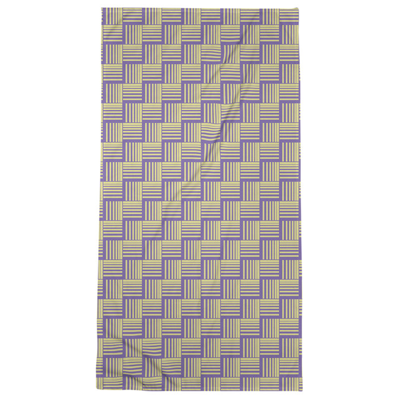 Jaya Bath Towel, Yellow/Violet