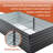8x4x2 FT Galvanized Planter Boxes Set-1731975180-1731975183-1731975177