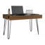 Bureau à tiroir, quatre pieds, un tiroir - acajou