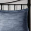Ensemble d'édredon 7 pièces avec coussins décoratifs bleu marine-126059926
