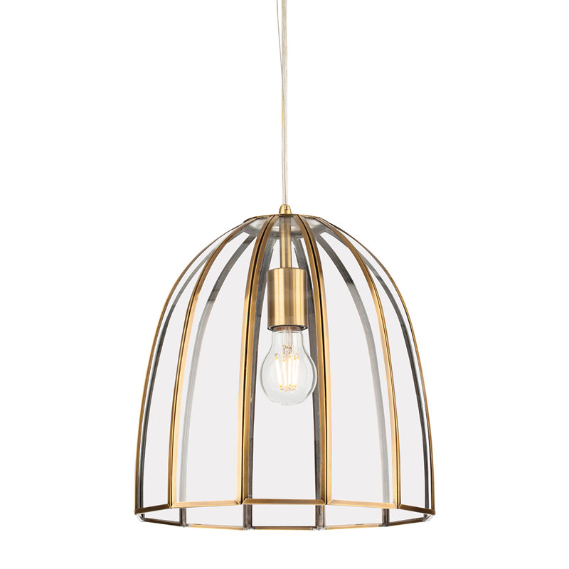 1 - Light Gold Dome Pendant