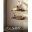 Tablettes flottantes 17 "Acacia Live Edge, tablettes flottantes en bois pour mur-216028119-58610664