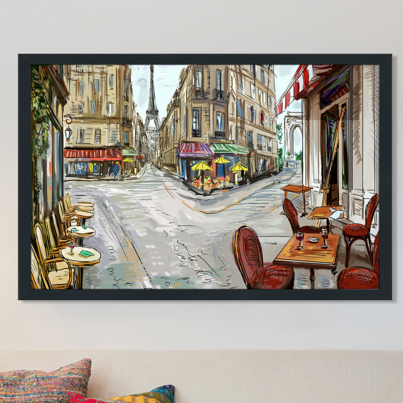 "Day in Paris", impression encadrée, H 35,5 po x l 51,5 po x P 0,75 po