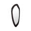 Miroir Morphic Petrified, pointe, cadre noir