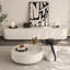 Meuble télé simple en bois massif de style crème-1637038680