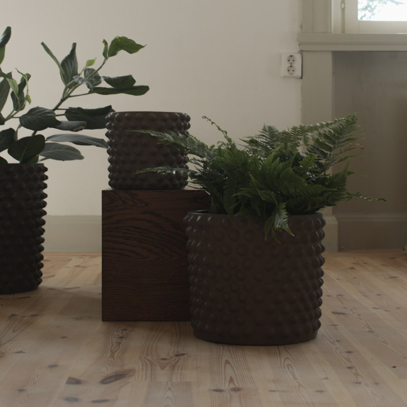 Vase de table en céramique , H 9,84 po x l 11,81 po x P 11,81 po
