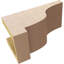 Bois de cèdre brut Newport, grain de bois TimberThane, brun clair apprêté-88292470