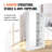 60" Kitchen Pantry Cabinet, 110LBS Freestanding Storage Cabinet Cupboard with 3 Shelves(2 Adjustable)