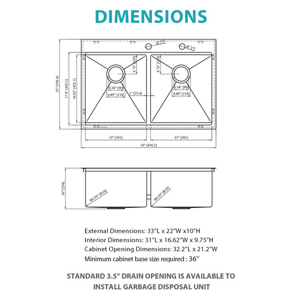 Dimensions du produit