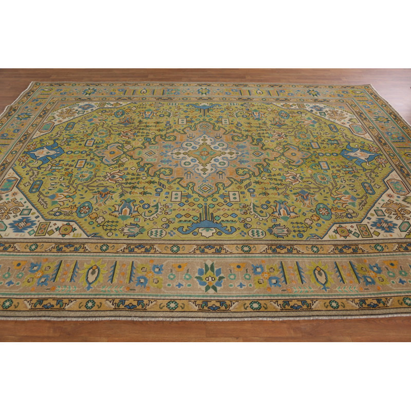 Tapis traditionnel géométrique rétro 8 x 11