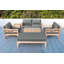 Monterey Outdoor Teak Conversation Set-811188844-847976537