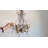 Markees Antique Gold Candlestick Chandelier Pendant Light With Crystal Teardrop Beads-1771861680