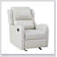 Fauteuil inclinable et oscillant en similicuir pour le salon, siège confortable avec un mouvement doux et un design moderne