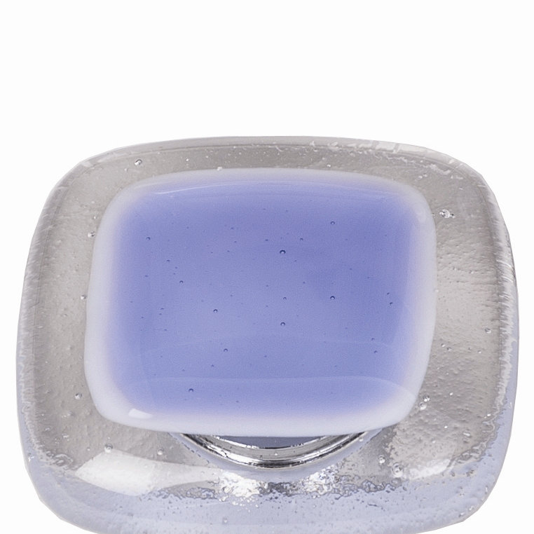 Square Knob, Sky Blue, Oil Rubbed Bronze
