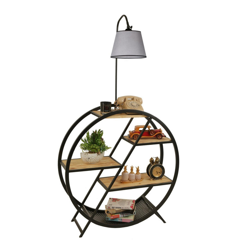Lampe sur pied Luro Elegant Hauteur totale: 65,0 pouces | Douille E27, 60 W maximum | Gris clair | Parfait pour le salon, la chambre à coucher et le bureau personnel
