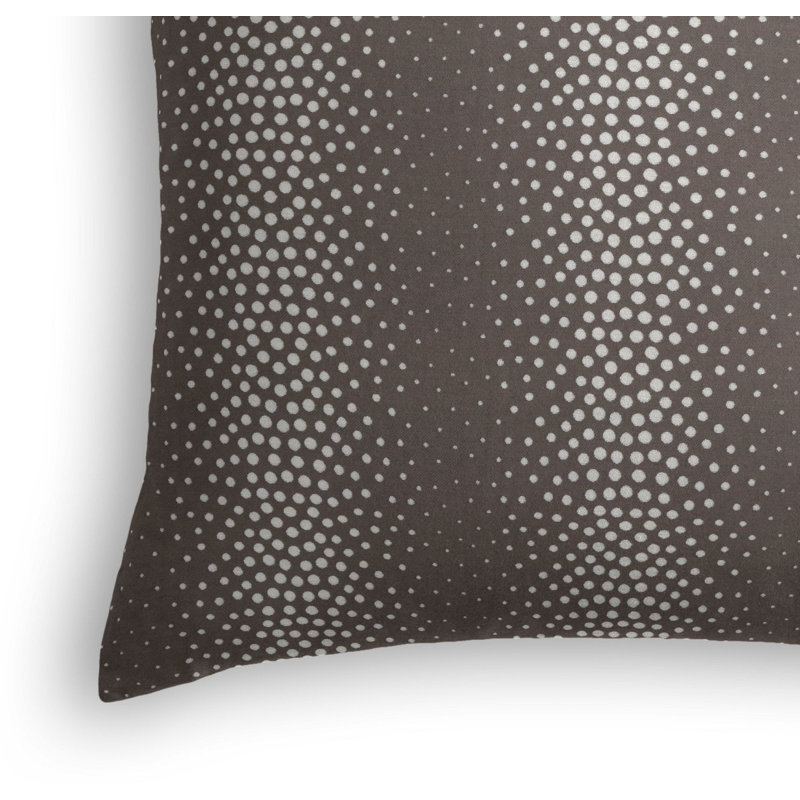 Tobi Fairley Pearl Square Pillow Cover & Insert, 22" x 22", Dark Taupe