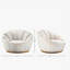 Fauteuil d'appoint pivotant à 360 ° Oliver White