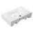 Aquaterior 18" x 12" White Porcelain Rectangular Bathroom Vessel Sink Above Counter Modern for Lavatory Hotel Home  