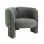 Fauteuil d'appoint luxueux en tweed avec duvet de plumes