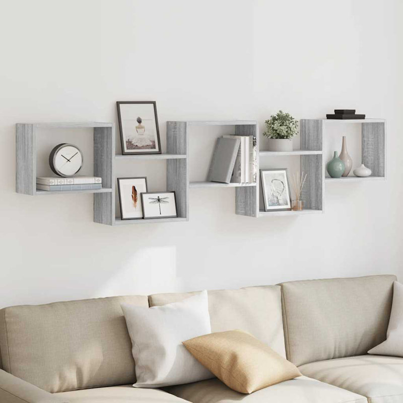 10-9 Cube Shelf, Grey/Sonoma