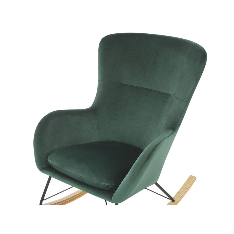 Pandora Upholstered Rocking Chair, Green