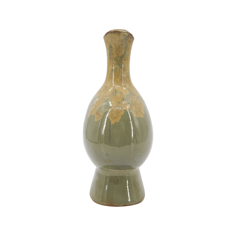 5.5x4.5x10.8" Reactive Glazed Vase