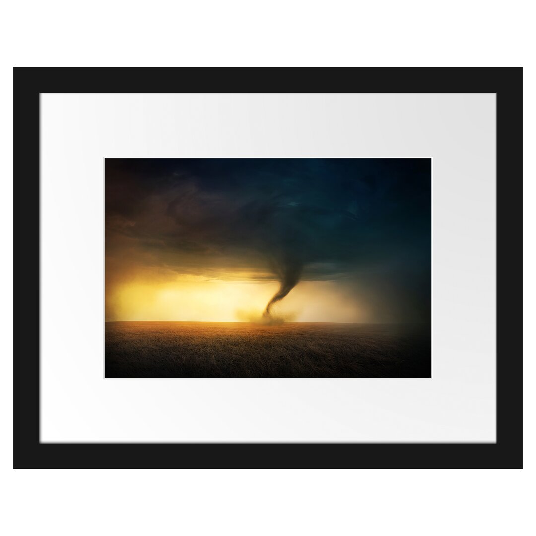 Gerahmtes Poster Naturgewalt Tornado