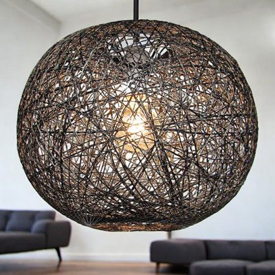 Rattan Sphere Pendant Shade