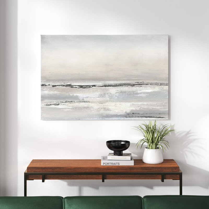 Distant brouillard - impression sur toile tendue, H 32 po x l 48 po x P 1 po