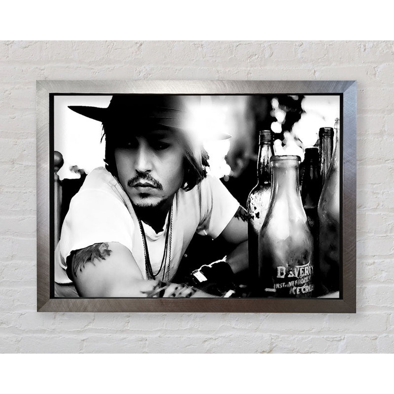 Johnny Depp Hat - Single Picture Frame Print, 84.1cm H x 118.9cm W
