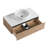 36'' Wall-Mounted Bathroom Vanity With White Art Ceramic Sink  & 1-Soft-Close Drawer (KD-Packing)-1250301306