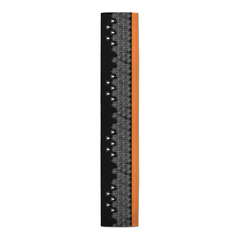 Partone Geometric Halloween Table Runner, 72" L x 16" W