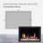 Litestar ZEF38VC-30 30-inch Smart Electric Fireplace Insert – WiFi App Control, Breathing Logs and Crushed Ice Rocks Decor, Multi Flame Colors, Crackling Sound, Built-In Fireplace Heater-1394694985